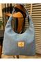 Women's Denim Shoulder Bag Daily Use Jean Bag - 3