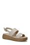 26S-384 Beige Women's Wedge Heel Sandals - 2