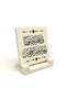 Hz. Yakub (A.S.) Prayer Written Calligraphy Printed Stone Tabletop Decoration 10X10 1H-Yusuf64A
