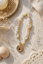 Pearl Beaded Phone Charm Gold Detailed Phone Strap Stylish Accessory Mother's Day Gift - 5