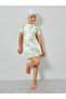 Girls Floral Swimsuit with Cap - 2