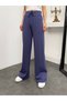Women's Lace-Up High-Waisted Wide-Leg Pants Comfortable Fit - 4