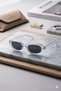 Traye |   Framed Cateye Oval Sunglasses Classic Model Unisex Glasses - 2