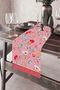 40X140Cm Woven Stain Resistant Printed Thai Feather Fabric Table Cloth Decorative Runner Washable