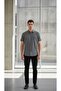 Short Sleeve Epaulet Buttoned Linen Shirt with Embroidery Detail Slim Fit - 6