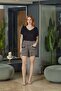 Short Sleeve Pocket Detail Pajama Shorts Set Cossybyaqua 26687-38 - 3