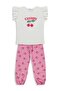 Kiraz Printed 6-9 Years Old Set - Ecru