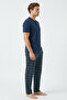 Unlimited Lights %100 Cotton Men's Short-Sleeved Pajama Set - 4