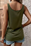 New Season Women's Strappy Wide V-Neck Viscose Comfortable Blouse - 4
