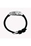 Men's Silver-Tone SS, Black Silicone | TW2Y56100 - 4