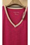 Women's Combed Cotton Blouse V-Neck Cotton - 3