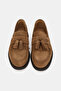 Men's Tan Suede Genuine Natural Leather Eva Sole Shoes Size 39-45 - 4