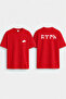 Turkish Bozkurt Kurt Printed Crew Neck Red Double-Sided Unisex T-Shirt T-Shirt