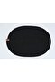 6-Piece Oval Jute Platter American Service Set Black Color Bohemian Tableware Presentation Plate Coaster - 5