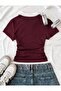 Soul Colorful Polo Collar Embroidered Gathered Blouse - 2