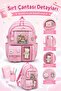 Korean Model 3-Piece Primary School Bag Set, Backpack + Lunch Box + Pen Holder - 3