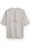 Women's / Men's Semi Oversize T-Shirt Do with Love Back Printed Stone Color T-Shirt 1382
