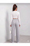 3-Piece Women's Wide-Leg Sweatpants 3-Pack - Black Gray Navy Blue - Comfortable Cut High-Waisted Sweatpants - 5
