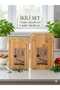 2-Pack Bamboo Cutting Board Durable Hygienic and Non-Slip Design