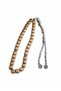 Hematite Tesbih Natural Stone Gold Cube Cut |   Stylish Metal Tassel Men's Prayer Beads - 3