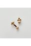 Golden Pearl Bow Natural Stone Earrings - 2