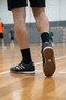 Black Lace-Up Non-Slip Rubber Futsal Shoes Comfortable Sneakers for Indoor Football - 7