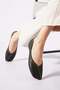 Mortes cross complete trok women's flat shoes black skin - 2