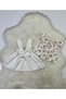 Girl's 2-Piece Set with Adjustable Straps, White Color Salopet & Madonna Collar Blouse Set - 6