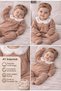 Baby Girl 40/1 Interlock Cotton Set – Lace Collar, Long Sleeves, Booties Newborn_03Ay_06Ay 2-Piece Set - 2