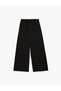 Wide-Legged Fabric Trousers with Belted Waist - 3