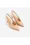 Hawen angels women's genuine leather leather sole nude pointed toe thin heeled daily shoes 9841-153 - 3