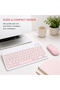 Wireless Bluetooth Keyboard and Mouse Combo – Rechargeable Slim Keyboard Kit with Multi-Device Support, Silent Click Mouse, Long Battery Life, Compact Portable Design for Laptop, PC, Tablet - 4