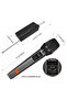 Professional UHF Wireless Microphone Rechargeable 2in1 Wired Mic HD Receiver Karaoke - 4