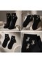 Women's Bowknot Detailed Black Scented and Washable Gothic / Petite Style Socks Socket Length - 2