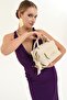 Women's White Faux Leather Adjustable Strap Shoulder Bag - 2