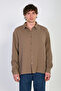 Men's Long Sleeve Muslin Shirt - Mink - 3