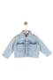 Nk baby girl pockets stone detailed denim jacket 1-4 years blue