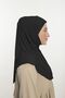 Practical Hijab Sandy Shawl - Ready-To-Wear Turban Hijab Scarf Prayer Cover - Black - 4