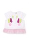 Baby Girl Unicorn Printed Tulle T-Shirt and Shorts Set 6-24 Months White - 3