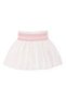 Girl's Pleated Floral Embroidered Skirt 2-8 Years White - 2