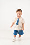 Baby Boy Summer Muslin Set with Crocodile Figure - 2