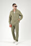 Trend Biz Regular Fit Zippered Linen Bottom Top Men's Set - 4