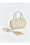 Straw Look Girls' Shoulder Bag