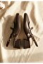 Liva Brown Leather Heeled Shoes - 3