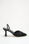 Lace-Up Open Back Women's Pointed Toe Heeled Shoes Heel Height 7 cm It Is Recommended to Go up One Size - 4