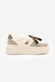 Women's Sneaker Thick Sole Removable Beaded Buckle Sports Shoes Asnera Beige - 3