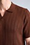 Standard Fit Openwork Short Sleeve Knitwear Polo T-Shirt G8306Ax26Sm - 4