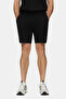 Lazary Black Gofre Printed Soft Textured Modal Fabric Standard Fit Men's Knitted Shorts