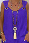 Women's V-Neck Bohemian Casual Blouse Shorts Set - 2