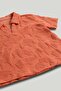 Orange Towelling Polo Shirt - 2